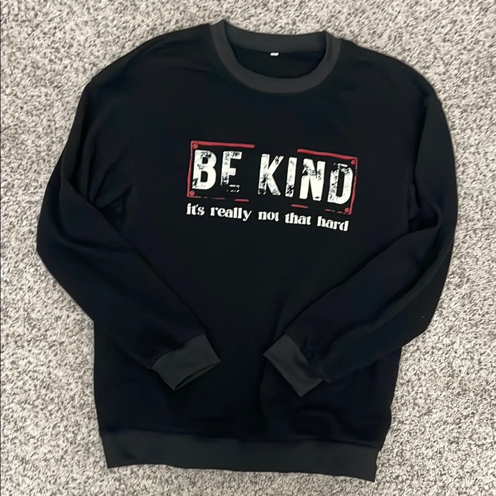 Black Be Kind Crewneck Sweatshirt